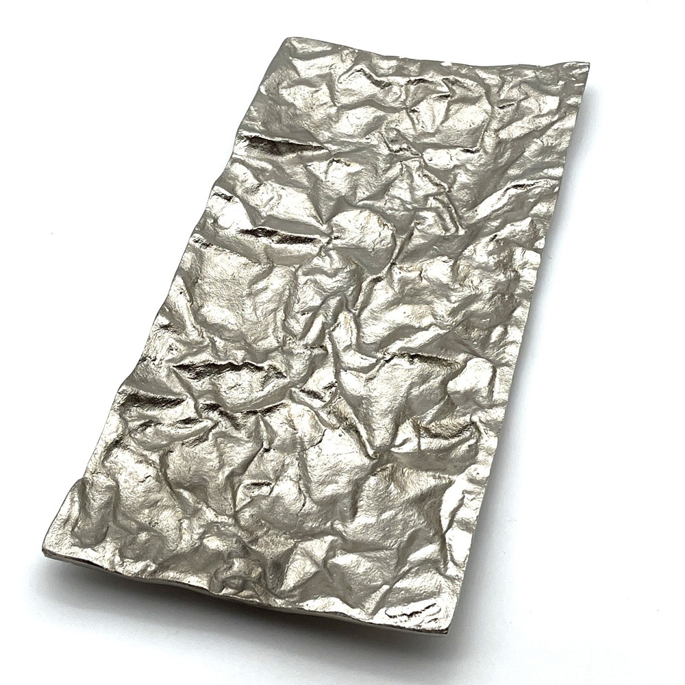 Large Gold Textured Aluminum Rectangle‎ Tray India